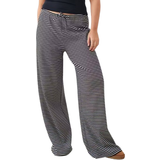 Gina Tricot Bomuld Bukser & Shorts Gina Tricot Striped Soft Trousers - Black/White