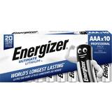 AAA (LR03) - Batterier - Engangsbatterier Batterier & Opladere Energizer AAA Ultimate Lithium Compatible 10-pack