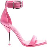 Alexander McQueen Sandaler med hæl Alexander McQueen Satin Sandals - Pink