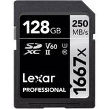Lexar Media XQD Hukommelseskort & USB Stik Lexar Media Professional SDXC Class 10 UHS-II U3 V60 250/90MB/s 128GB 1667x