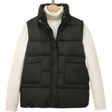 Uden for Veste Shein Teen Girl 1pc Zipper Front Vest Down Coat