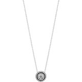 Pandora Pendant Necklaces Halskæder Pandora Sparkling Double Halo Collier Necklace - Silver/Transparent