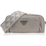 Prada Tasker Prada Nappa Antique Leather Multi Pocket Shoulder Bag - Beige