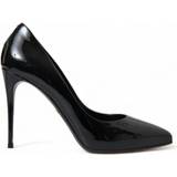 Dolce & Gabbana Lak Sko Dolce & Gabbana Sort Læder Højhælede Sko 37, Black, Color_Sort, Dame, EU36/US5.5, Højhælede sko, Pumps Women Shoes, Sko, Sort