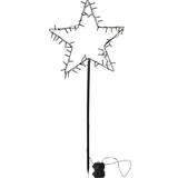 Batteridrevede Julebelysning Star Trading Spiky Black Julestjerne 92cm