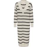 32 - Dame - M Kjoler Only Tessa Knitted Dress - Grey/Pumice Stone