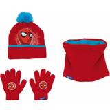 Spiderman Børnetøj Marvel Hat, Gloves and Neck Spider-Man Great power Blue Red