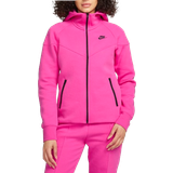 32 - Dame - Pink Sweatere Nike Sportswear Tech Fleece Windrunner Zip Up Hoodie for Women - Alchemy Pink/Black