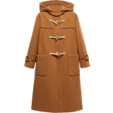 Duffelcoatlukning Overtøj Mango Hood Wool Blend Duffle Coat - Medium Brown