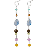 Turmalin Smykker Pernille Corydon Summer Shades Earrings - Silver/Multicolour