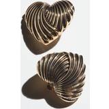 Smykker H&M Dame Guld Hjerteformede øreringe