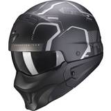 Scorpion EXO-Combat Evo Ram Matt Black Silver Jet Helmet