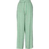 Grøn - Ternede - Viskose Tøj Lollys Laundry Rita Pants - Green