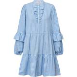 Dame - Korte kjoler - Stribede A-View Karin Dress - Blue/White Stripe