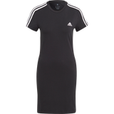 Stretch Kjoler adidas Essentials 3-Stripes Tee Dress - Black/White