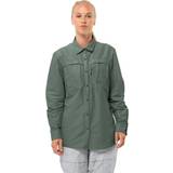 Jack Wolfskin Dame - Grøn Tøj Jack Wolfskin Women's Barrier Long Sleeve Shirt, XL, Hedge Green
