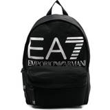 EA7 Herre Tasker EA7 Unisex Black White Logo Backpack