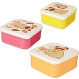 Puckator Køkkentilbehør Puckator Lunch Boxes Set of 3 SML Mopps Pug Food Container