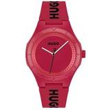 Herre - Rød Armbåndsure Hugo Gents #LITFORHIM Red Silicone Watch, Red, Men