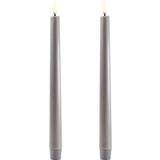 Grå Lys & Tilbehør Uyuni Crown Grey LED-lys 25.2cm 2stk