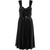 Polo Ralph Lauren Sort Kjoler Polo Ralph Lauren Georgette sequined midi dress black
