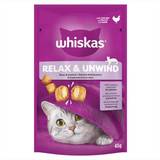 Whiskas Godbidder & Snacks - Katte Kæledyr Whiskas Relax & Unwind Adult Cat Treats with Chicken 45g