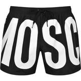 Moschino Læderjakker Tøj Moschino Logo Swim Shorts Black