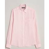 J.Lindeberg Pink Tøj J.Lindeberg Slim Fit Linen Melange Shirt Powder Pink
