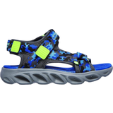 Stof Sandaler Skechers S Lights Hypno Splash Zoom - Blue/Lime