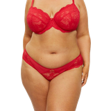 Blomstrede - Mesh Undertøj Ann Summers Sexy Lace Planet Fuller Bust Non Padded Plunge Bra - Red