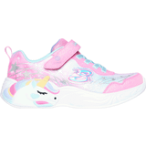 Multifarvet Sneakers Børnesko Skechers Girl's S-Lights: Unicorn Dreams Wishful Magic - Pink/Turquoise