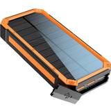 Orange Batterier & Opladere Lippa Solar Powerbank 20000mAh