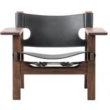 Den spanske stol børge mogensen Fredericia Furniture The Spanish Black/Oiled Walnut Lænestol 67cm