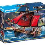 Playmobil Pirater Legetøj Playmobil Pirates Large Floating Pirate Ship with Cannon 70411