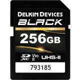 Delkin SDXC Hukommelseskort Delkin Sdxc Black Rugged Uhs-ii V90 U3 C10 R300/w250 256gb 256gb Sdxc Uhs-ii Memory Card