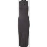 42 - Grå - Lange kjoler Calvin Klein Slim Ribbed Cotton Maxi Dress Grey