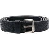 Prada Herre Tøj Prada Men's Textured Leather Belt - Black