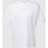 Michael Kors Hvid Tøj Michael Kors T-Shirt mit Label-Stitching Modell 'VICTORY' in Weiss, Größe