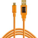 Orange - USB-kabel Kabler Tether Tools USB A 2.0 - USB Micro-B M-M 4.6m