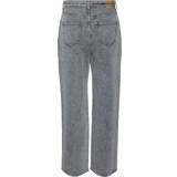 Grå - W23 Tøj Vero Moda Tessa High Rise Wide Fit Jeans - Grijs/Medium Grey Denim