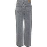 Vero Moda Uldfrakker Tøj Vero Moda Tessa High Rise Wide Fit Jeans - Grijs/Medium Grey Denim