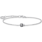 Bismarck Armbånd Thomas Sabo Skull Bracelet - Silver/Black/Transparent