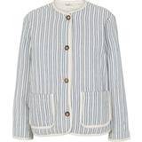 Basic Apparel Polokrave Tøj Basic Apparel Trudie Jacket Birch/Classic blue