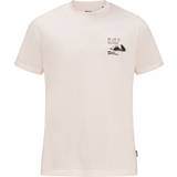 Jack Wolfskin Jersey Tøj Jack Wolfskin Discover T-Shirt Men Herren T-shirt aus Bio-Baumwolle sea shell sea shell