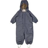 9-12M Regndragter Børnetøj Wheat Baby Aiko Thermal Rain Suit - Grey Blue