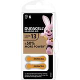 Batterier - Høreapparatbatteri - Orange Batterier & Opladere Duracell Hearing Aid Batteries Size 13 6-pack