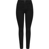 Pieces XXS Bukser & Shorts Pieces Talia MW Skinny Fit Jeans - Black