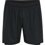 Mesh - V-udskæring Tøj Newline Men's Core 2-In-1 Shorts - Black