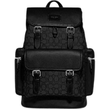 Coach Sprint Backpack In Signature Jacquard - Silver/Charcoal/Black