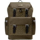 Coach Dame Rygsække Coach Sprint Backpack In Signature Jacquard - Silver/Olive Drab/Utility Green
